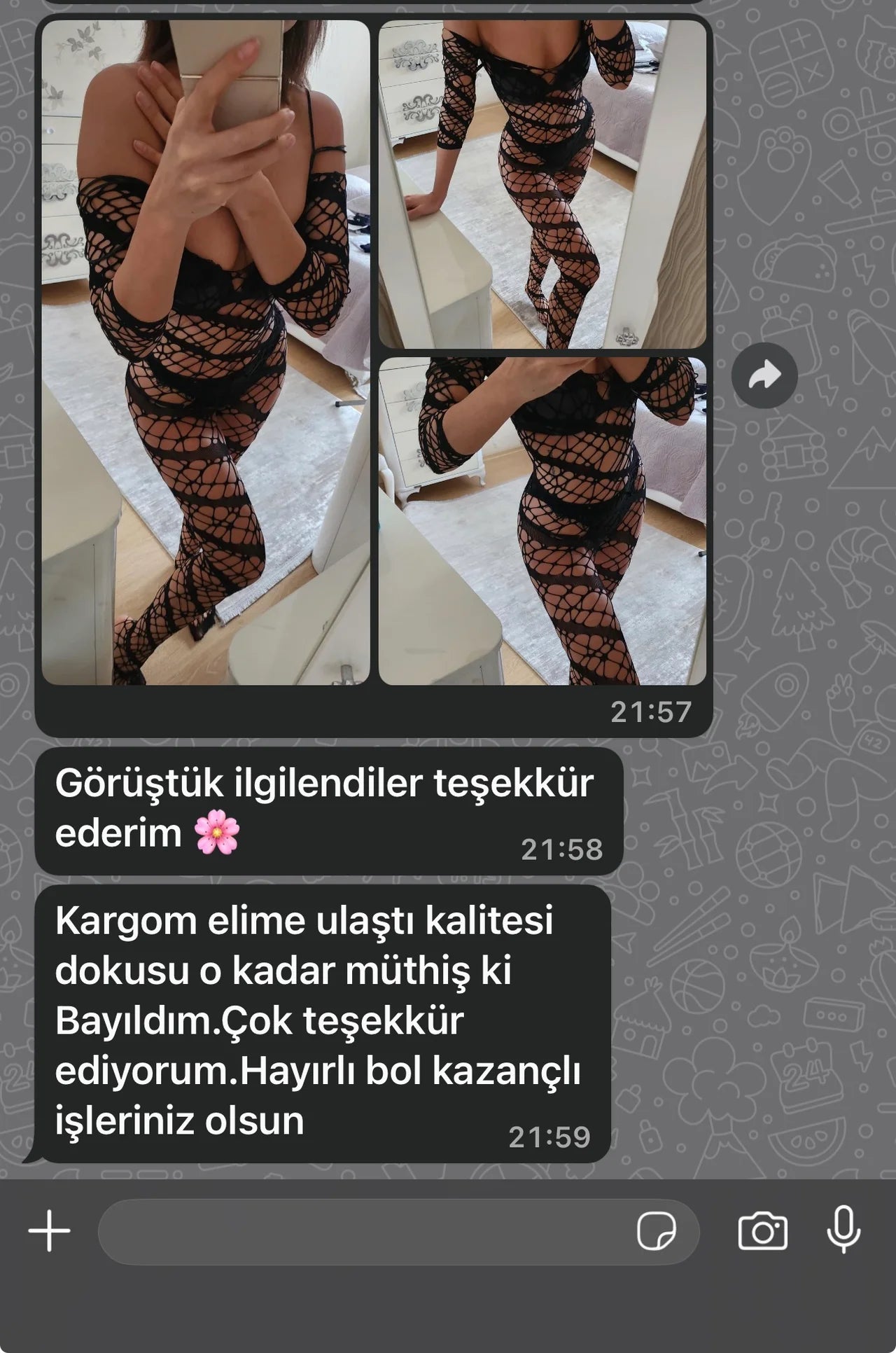 Ara Desenli Transparan Vücut Çorabı – Şık ve Cesur Özel Tasarım